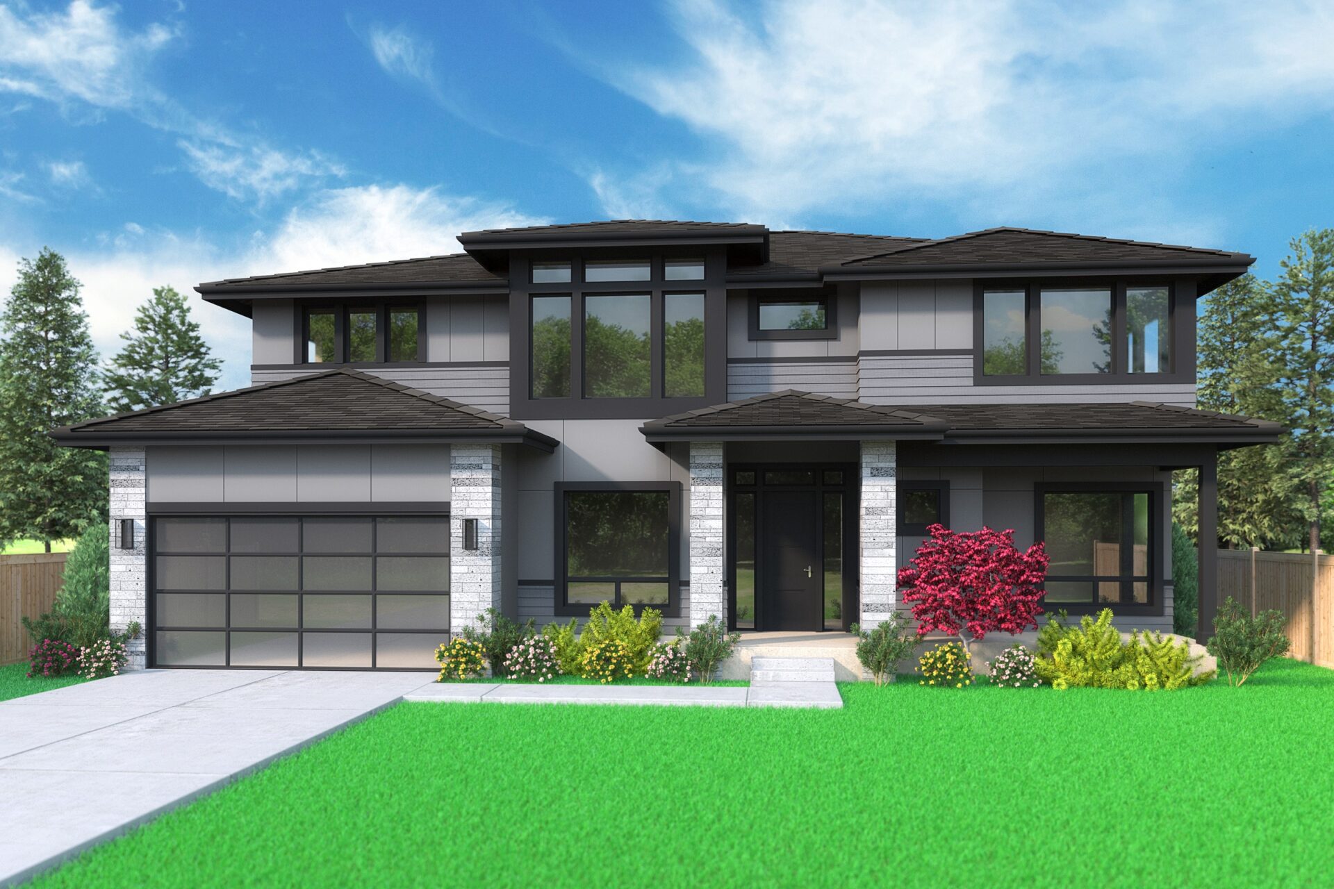 View our new luxury home construction on 12441 NE 73rd St, in Kirkland, WA from MN Custom Home