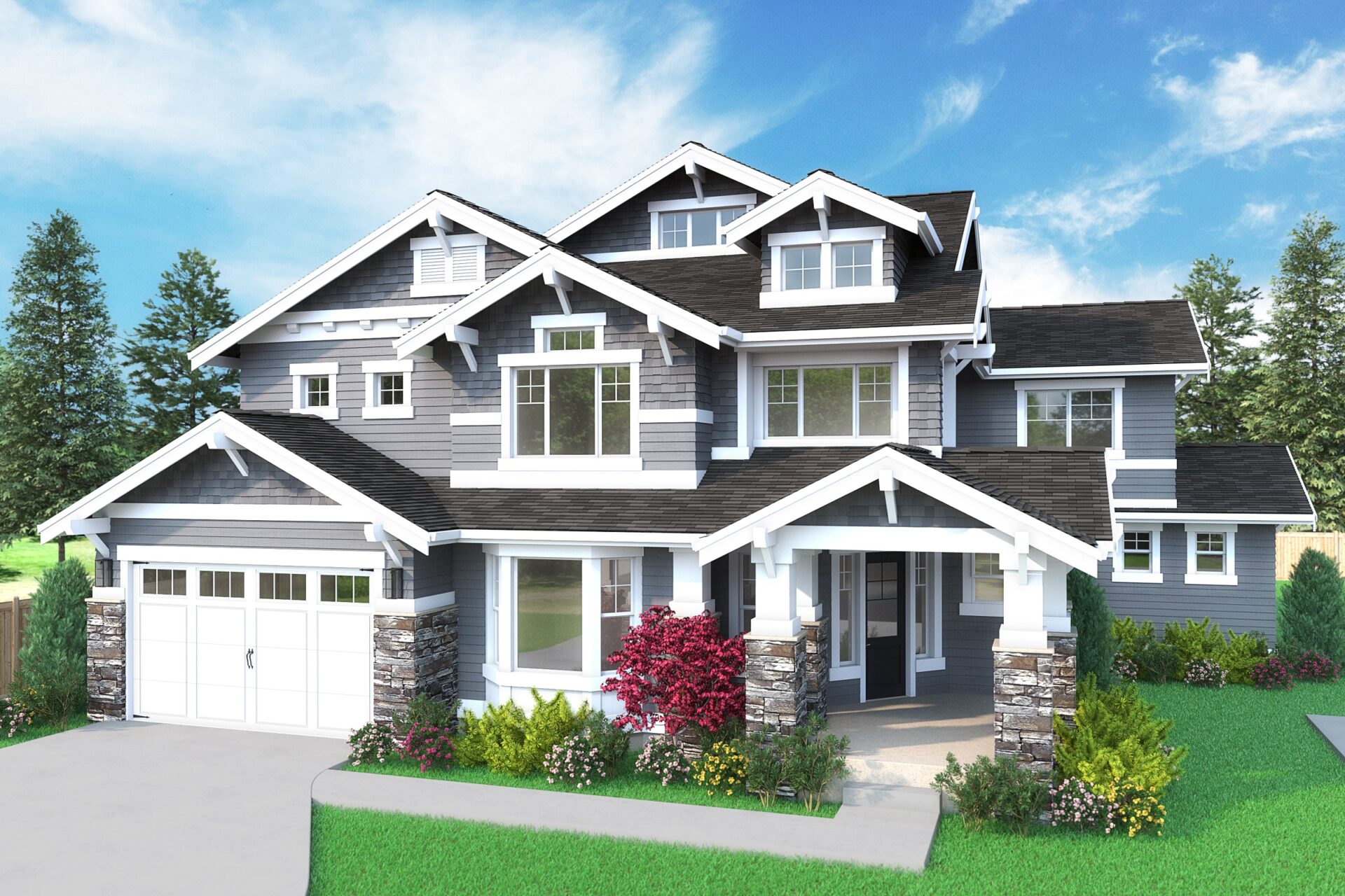 View our new luxury home construction on 13918 NE 4th Ct, in Bellevue, WA from MN Custom Homes