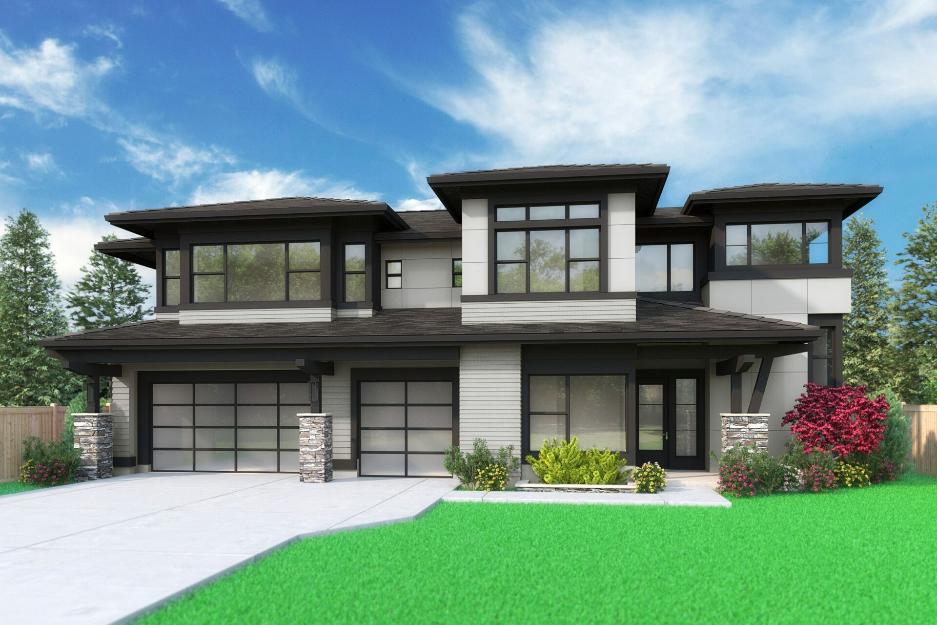 View our new luxury home construction on 12842 NE 113th St, in Kirkland, WA from MN Custom Homes