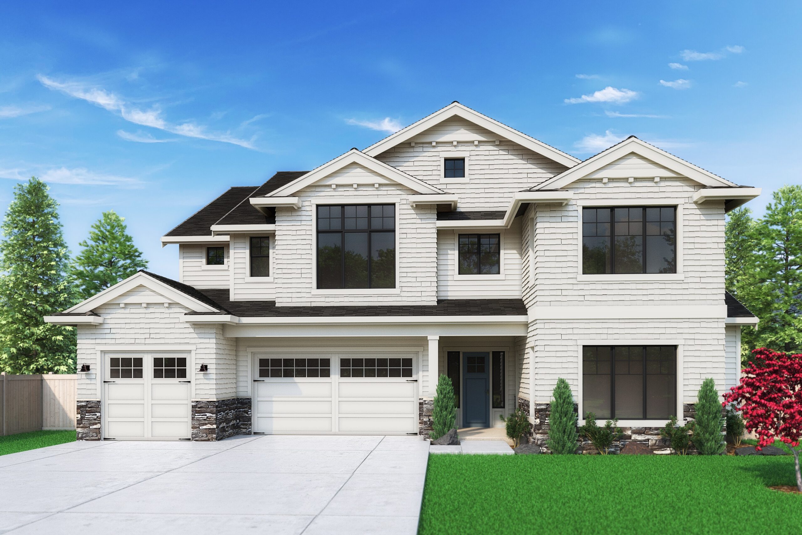 View our new luxury home construction on 15126 SE 42nd-pl, in Bellevue, WA from MN Custom Homes