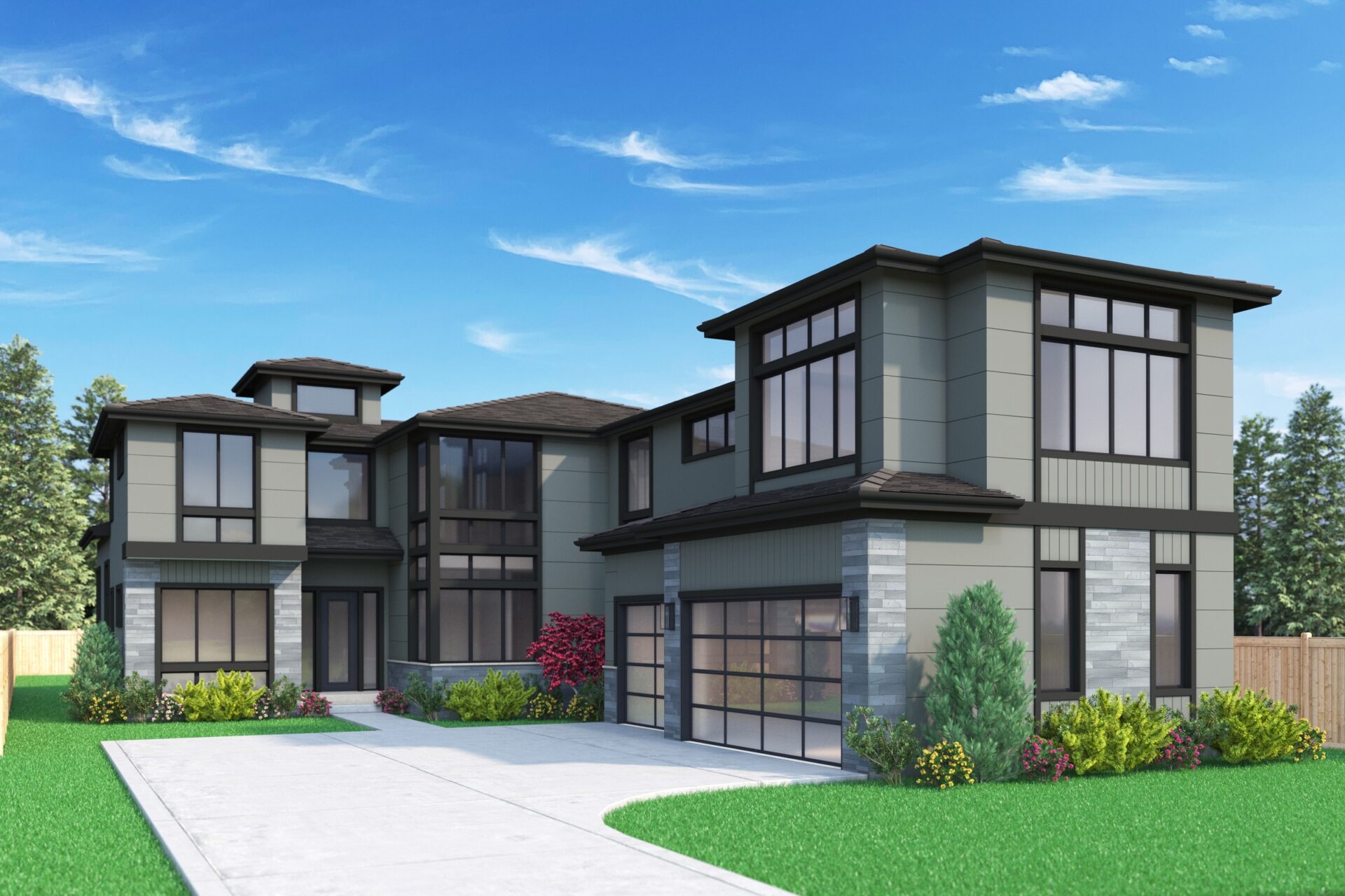 View our new luxury home construction on 4008 139th Ave SE, in Bellevue, WA from MN Custom Homes