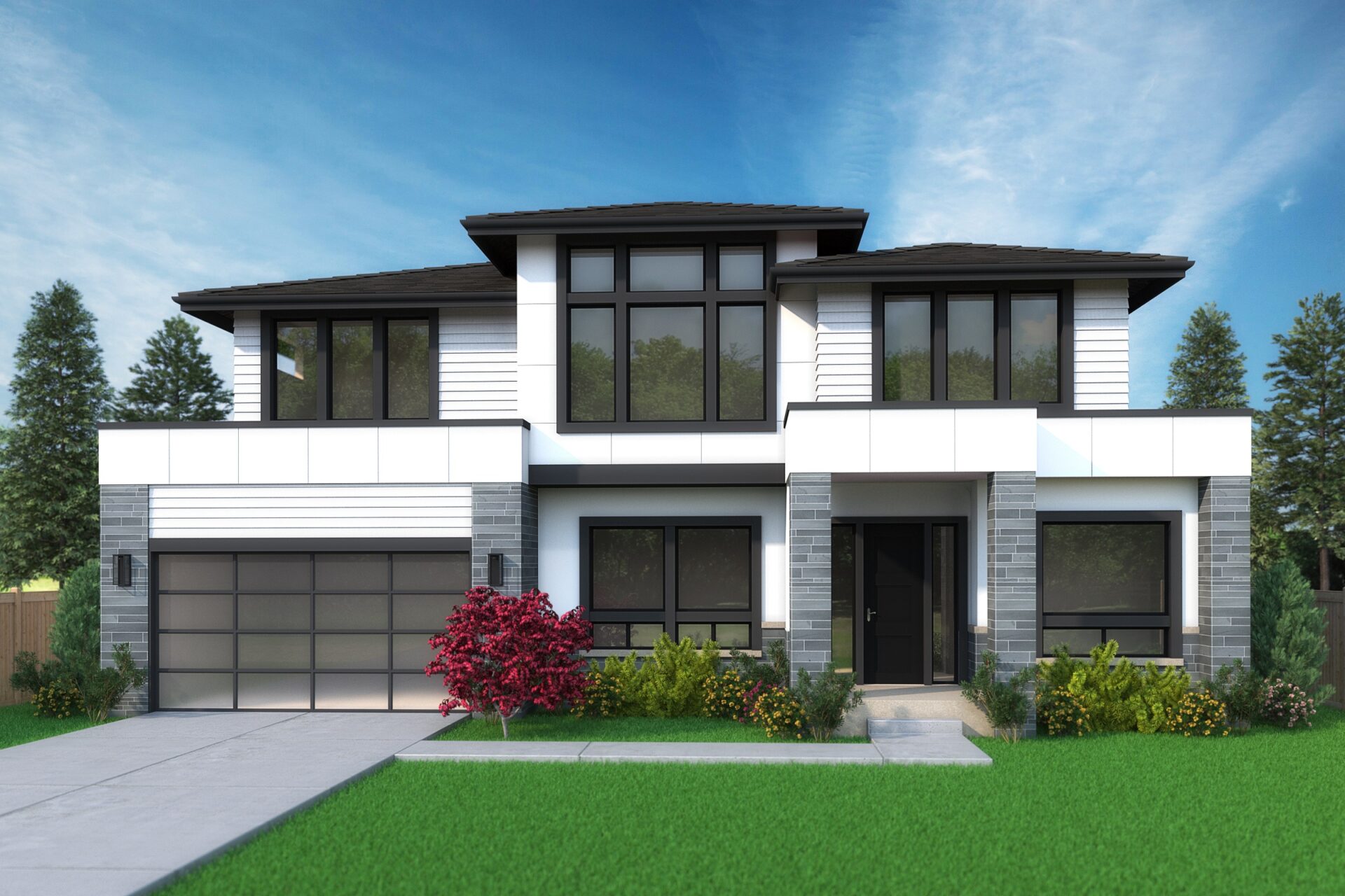 View our new luxury home construction on 410 155th Ave SE, in Bellevue, WA from MN Custom Homes