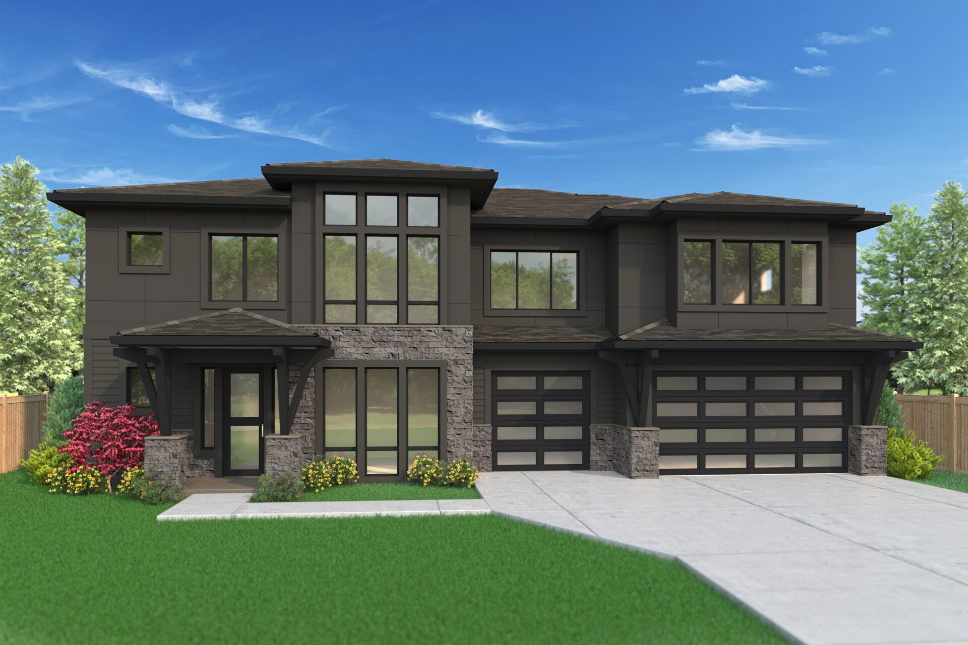 View our new luxury home construction on 2024 150th AVE SE, in Bellevue, WA from MN Custom Homes