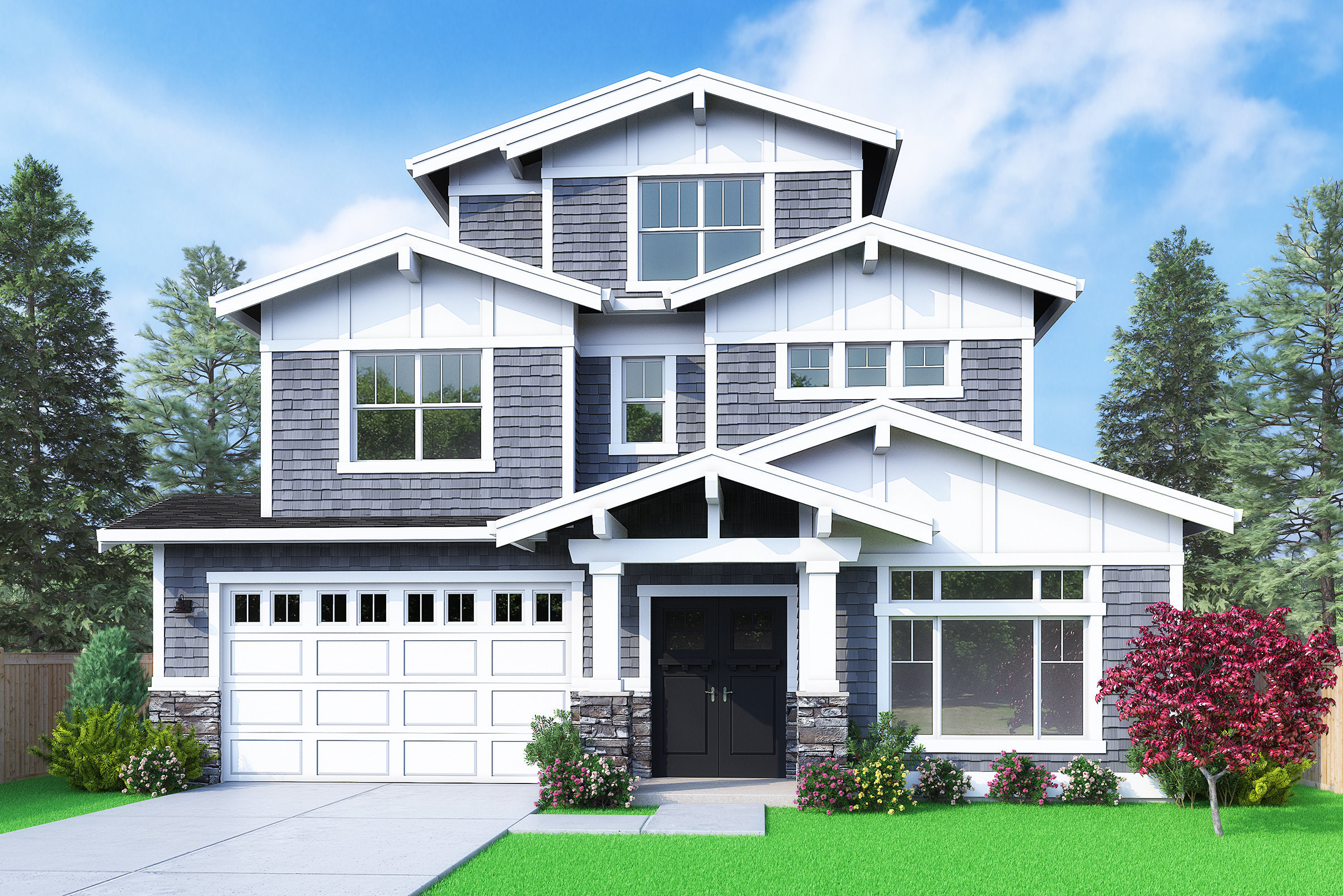 View our new luxury home construction on 9814 NE 26th St, in Bellevue, WA from MN Custom Homes