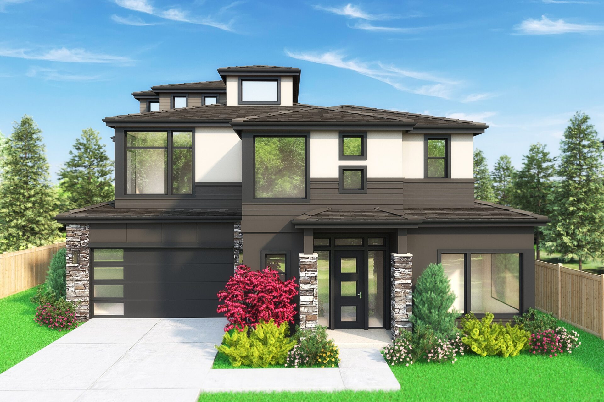 View our new luxury home construction on 12823 SE 7th Pl, in Bellevue, WA from MN Custom Homes