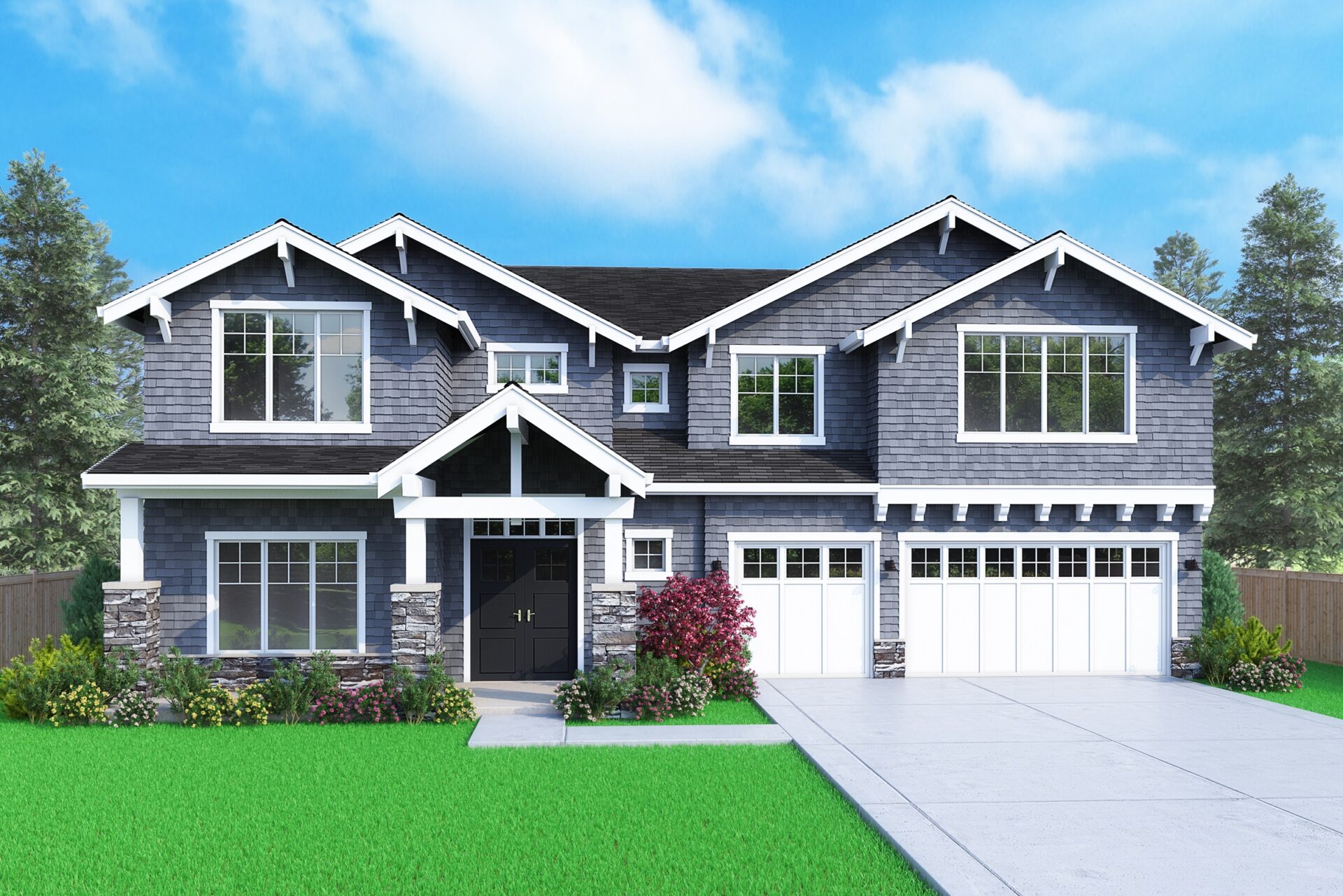 View our new luxury home construction on 12827 NE 113th St, in Kirkland, WA from MN Custom Home