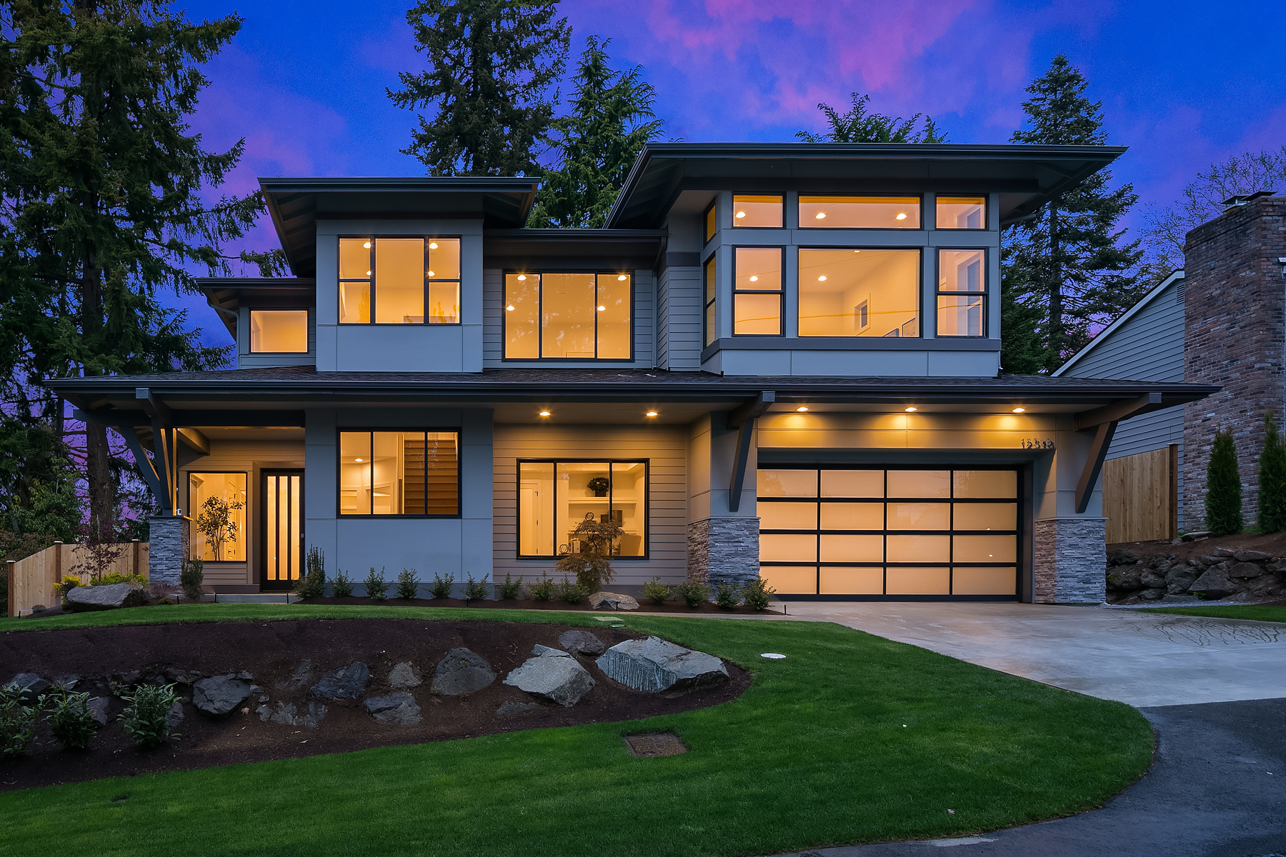 View our new luxury home construction on 12518 SE 61st St, in Bellevue, WA from MN Custom Homes