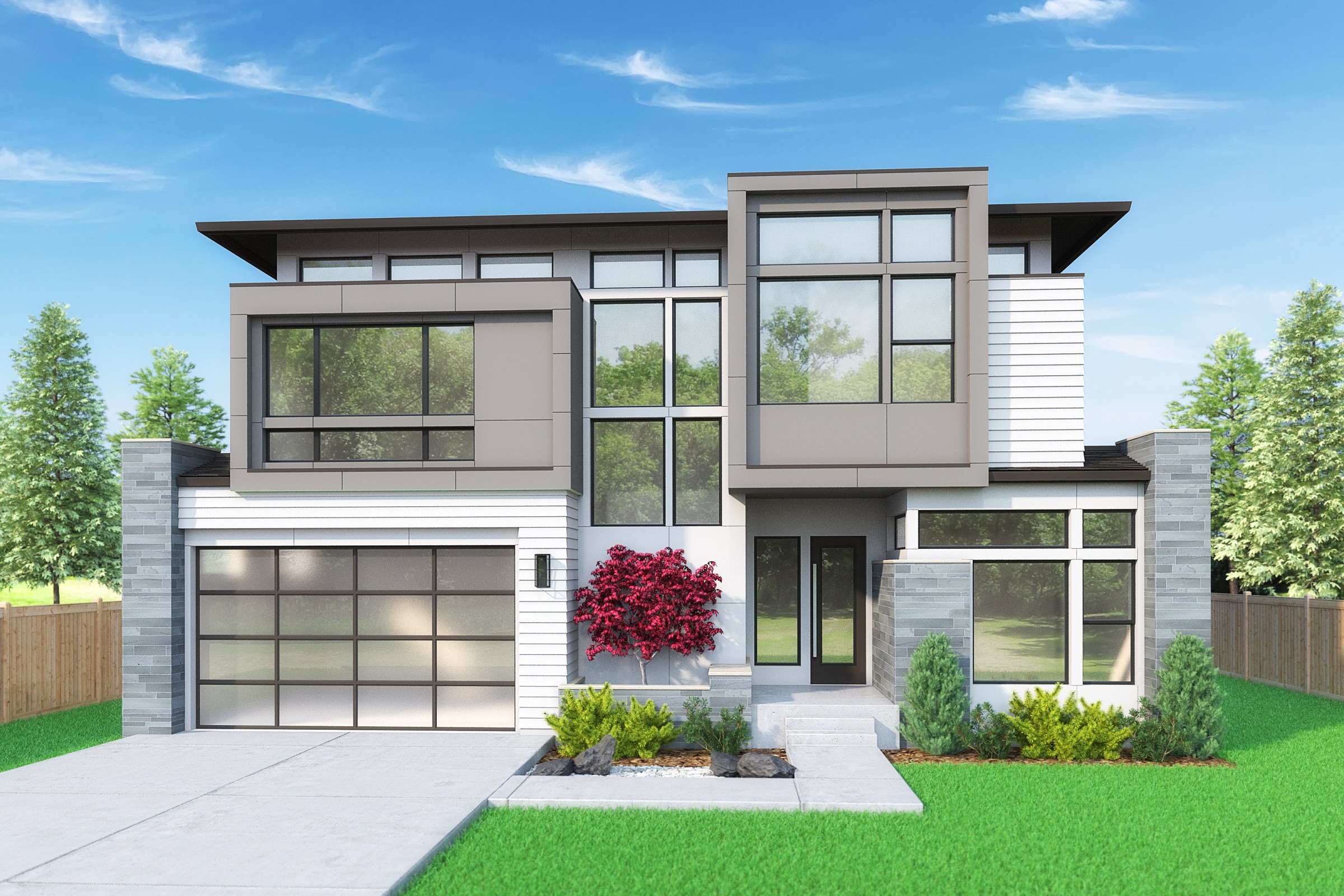 View our new luxury home construction on 648 165th Ave NE, in Bellevue, WA from MN Custom Homes