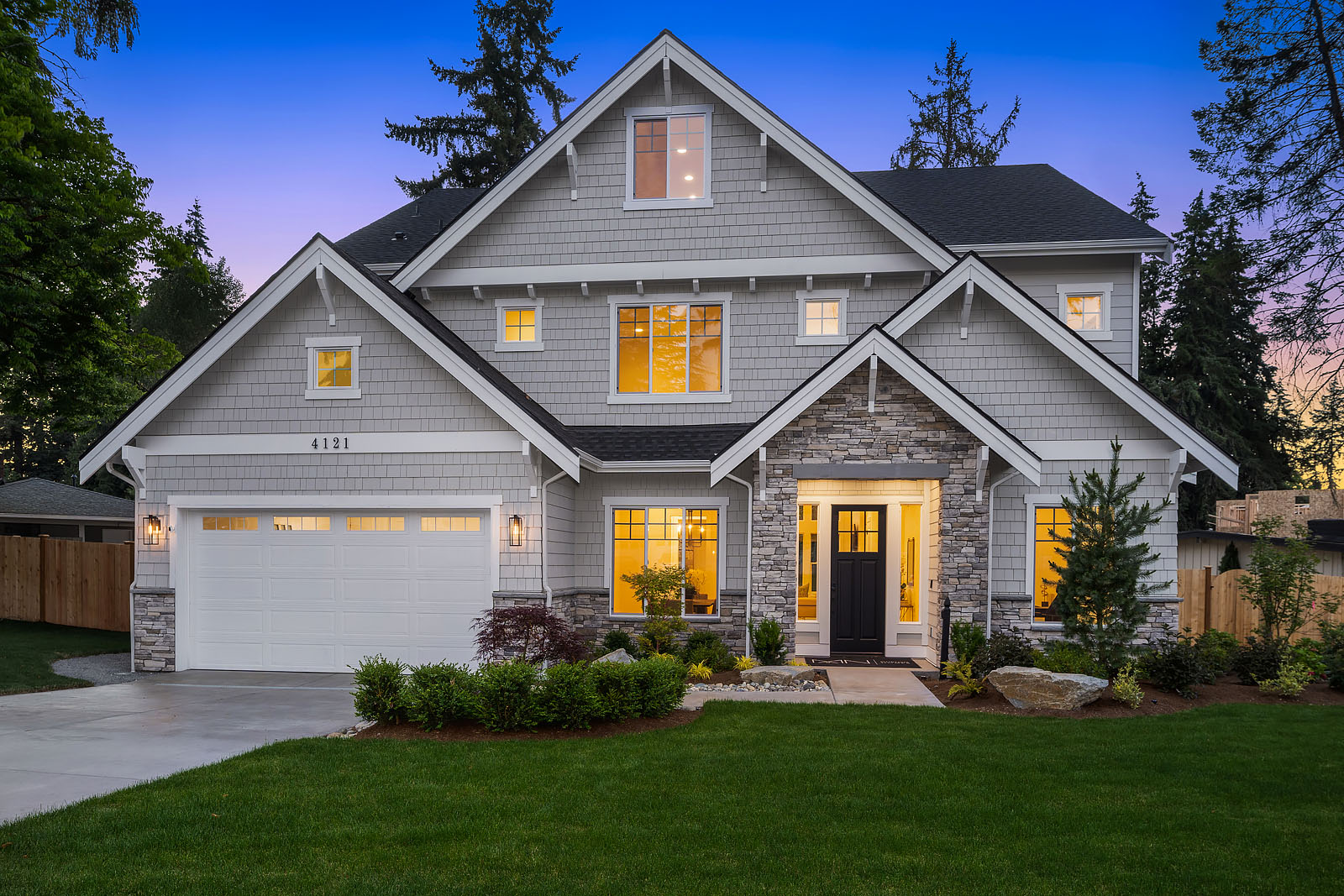 View our new luxury home construction on 4121 152nd Ave SE, in Bellevue, WA from MN Custom Homes