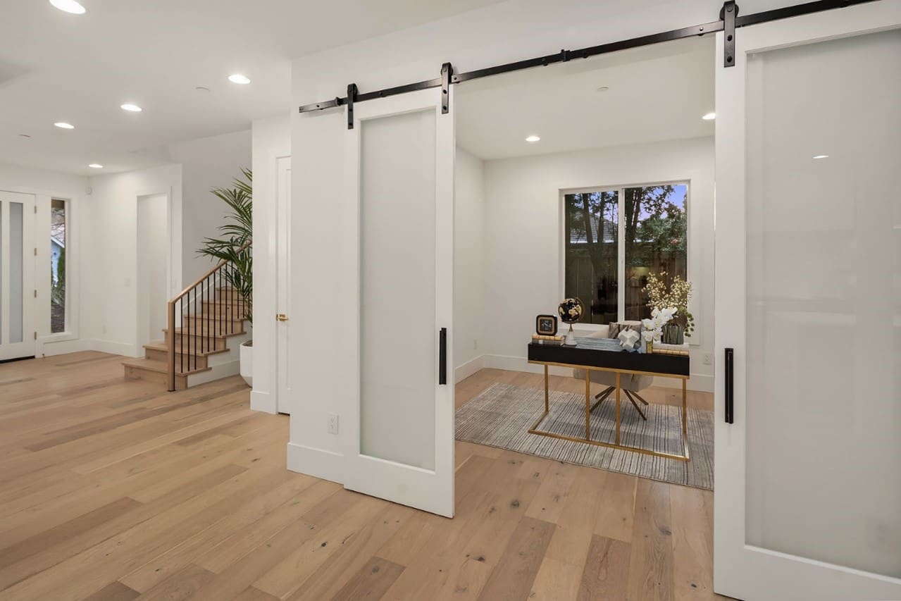 Example of two-panel barn doors, MN Custom Homes