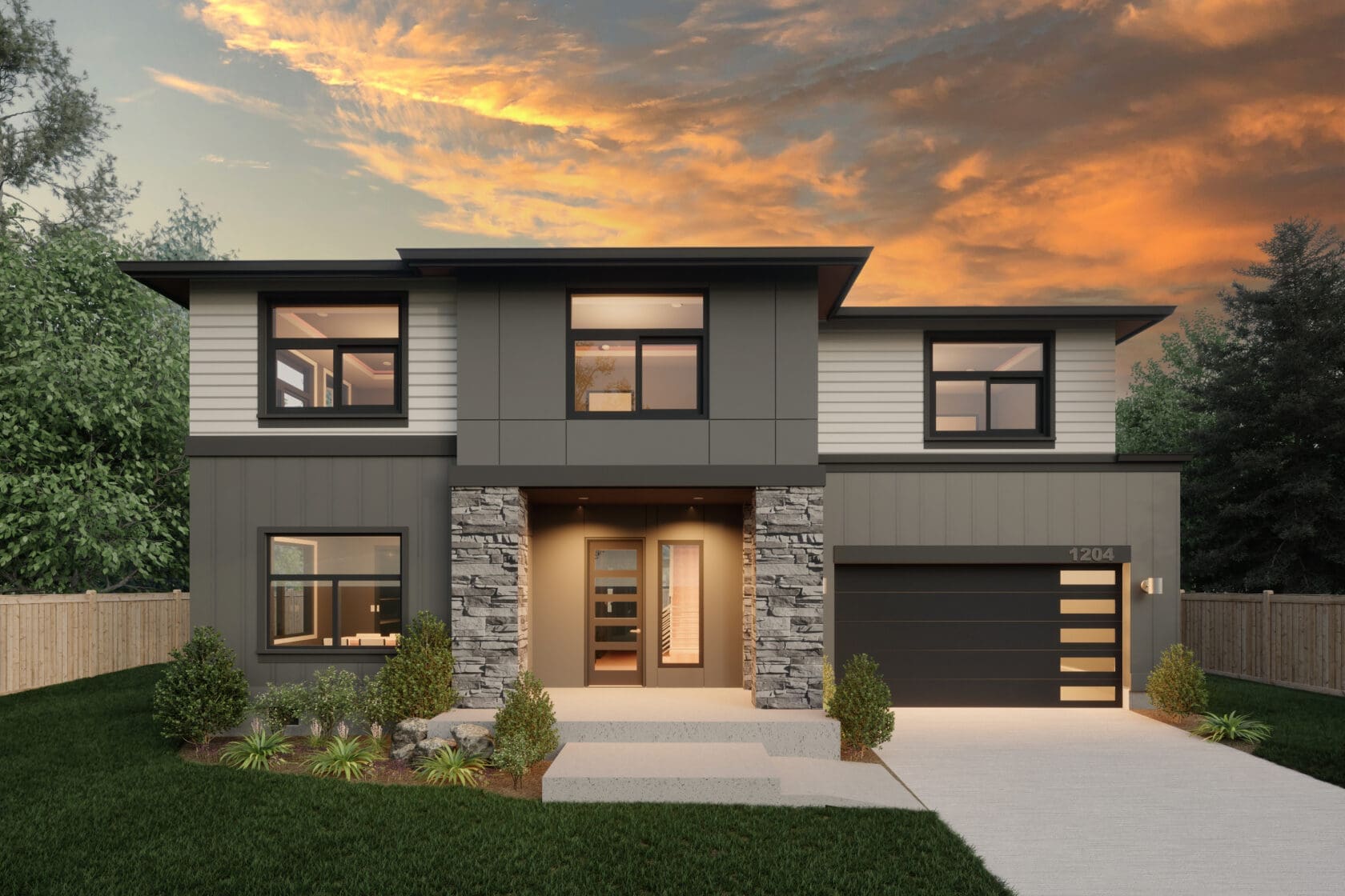 1204 164th Ave SE, Bellevue - Rendering - MN Custom Homes