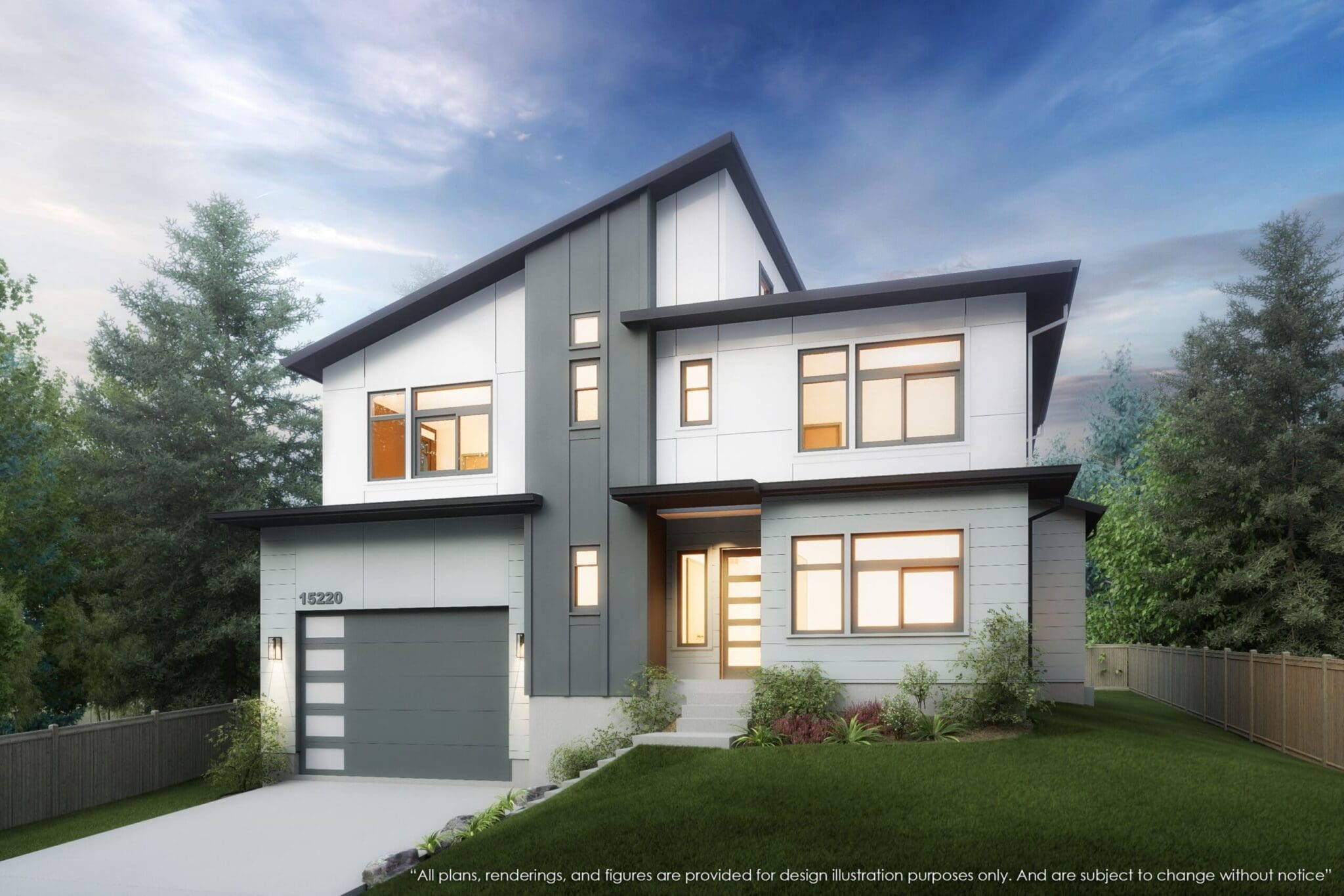 MN352 - 15220 SE 1st Street Bellevue - Rendering - MN Custom Homes