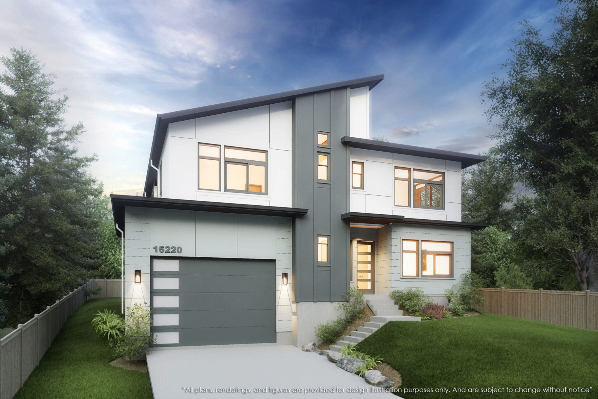 MN352 - 15220 SE 1st Street Bellevue - Rendering - MN Custom Homes