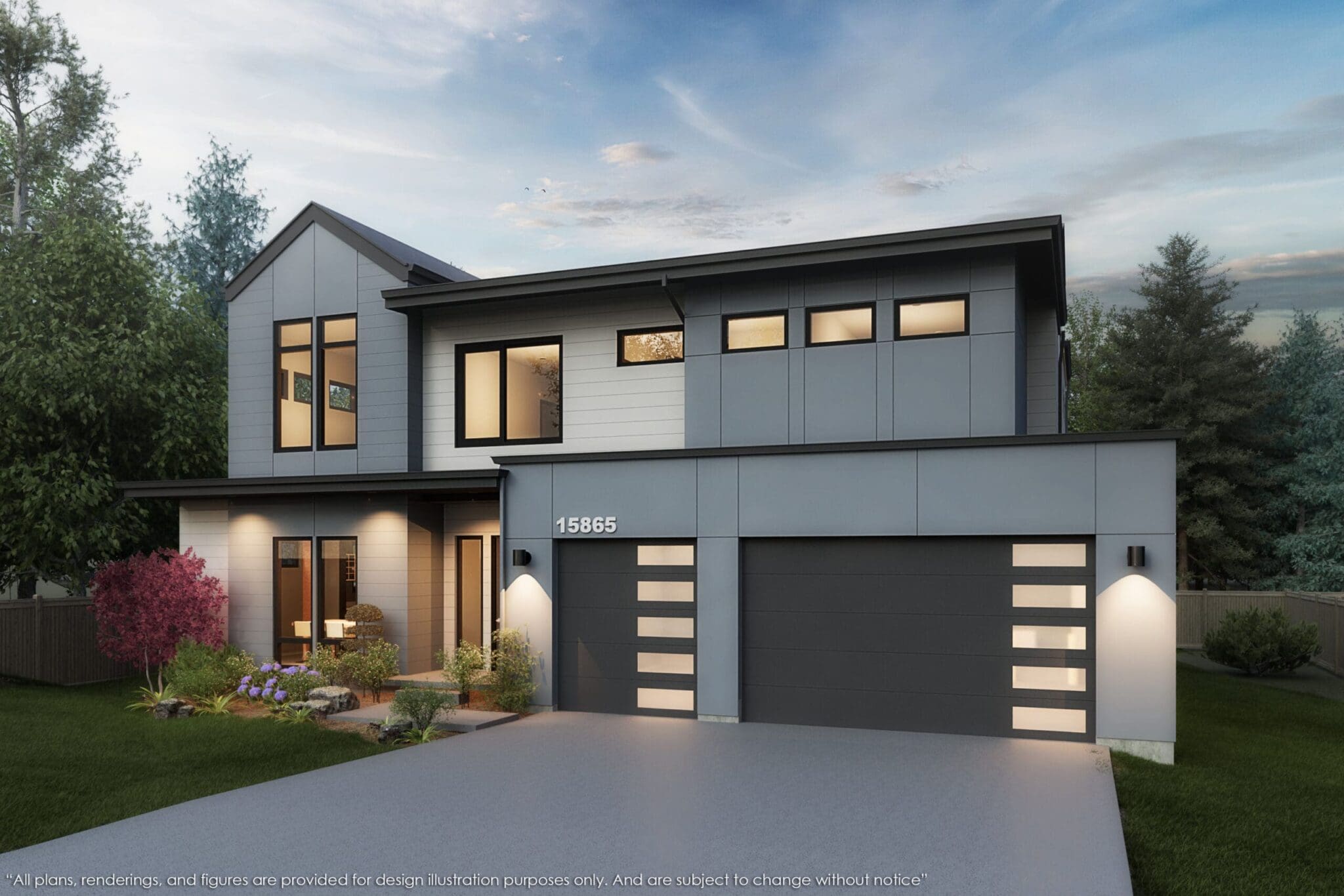 15865 NE 1st St, Bellevue, WA 98008 - Rendering - MN Custom Homes