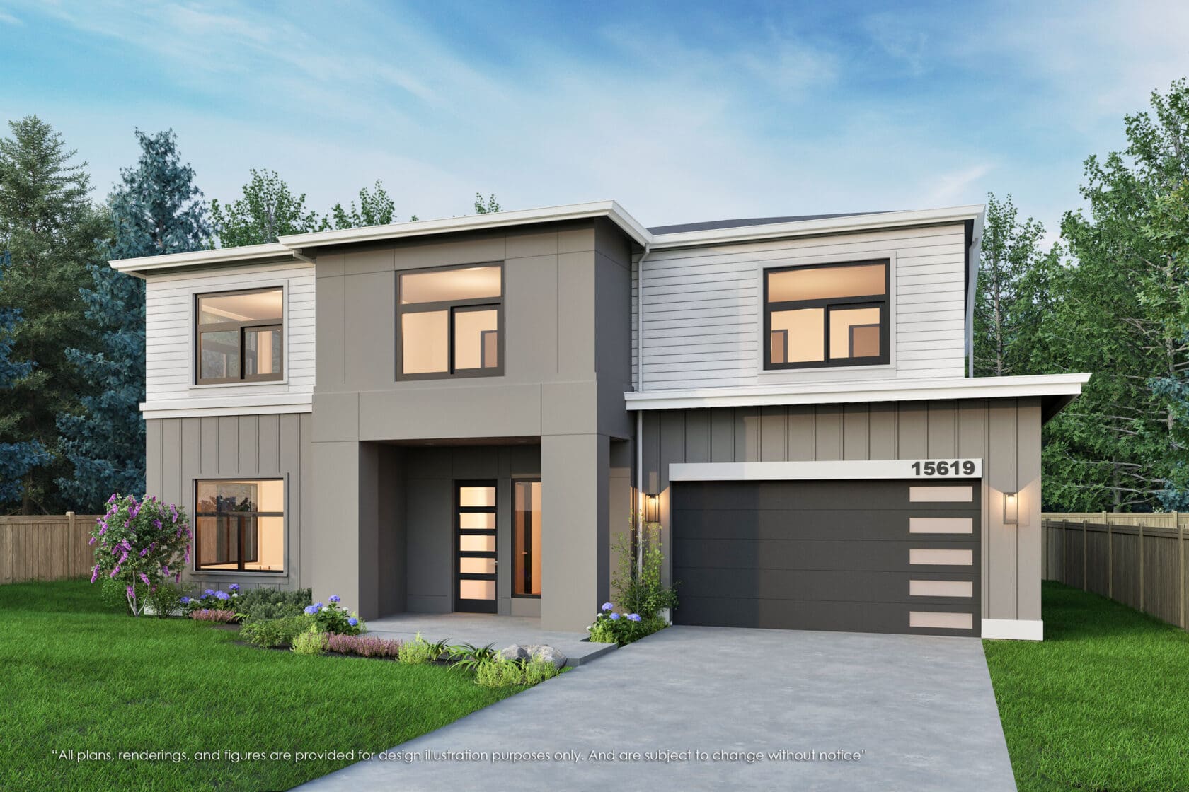 15619 Southeast 8th Street - Bellevue - Rendering 2 - MN Custom Homes