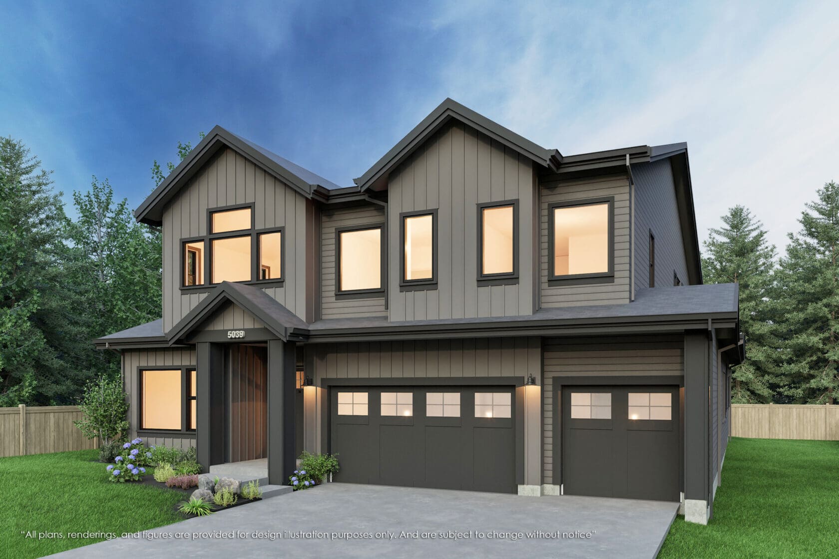 5039 123rd Ave Southeast - Bellevue - Rendering 3 - MN Custom Homes
