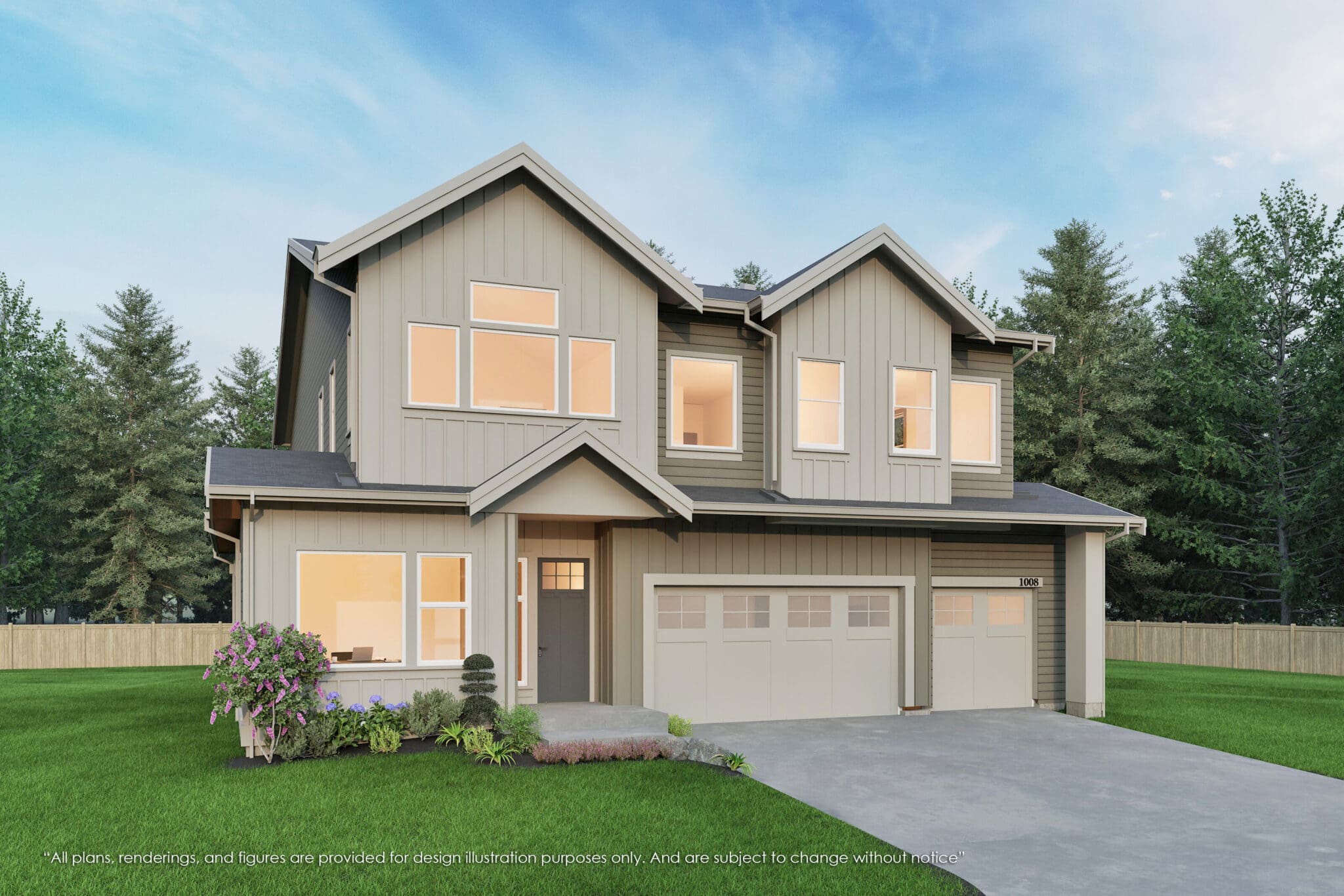1008 167th Place NE, Bellevue - MN Custom Homes - Rendering 02