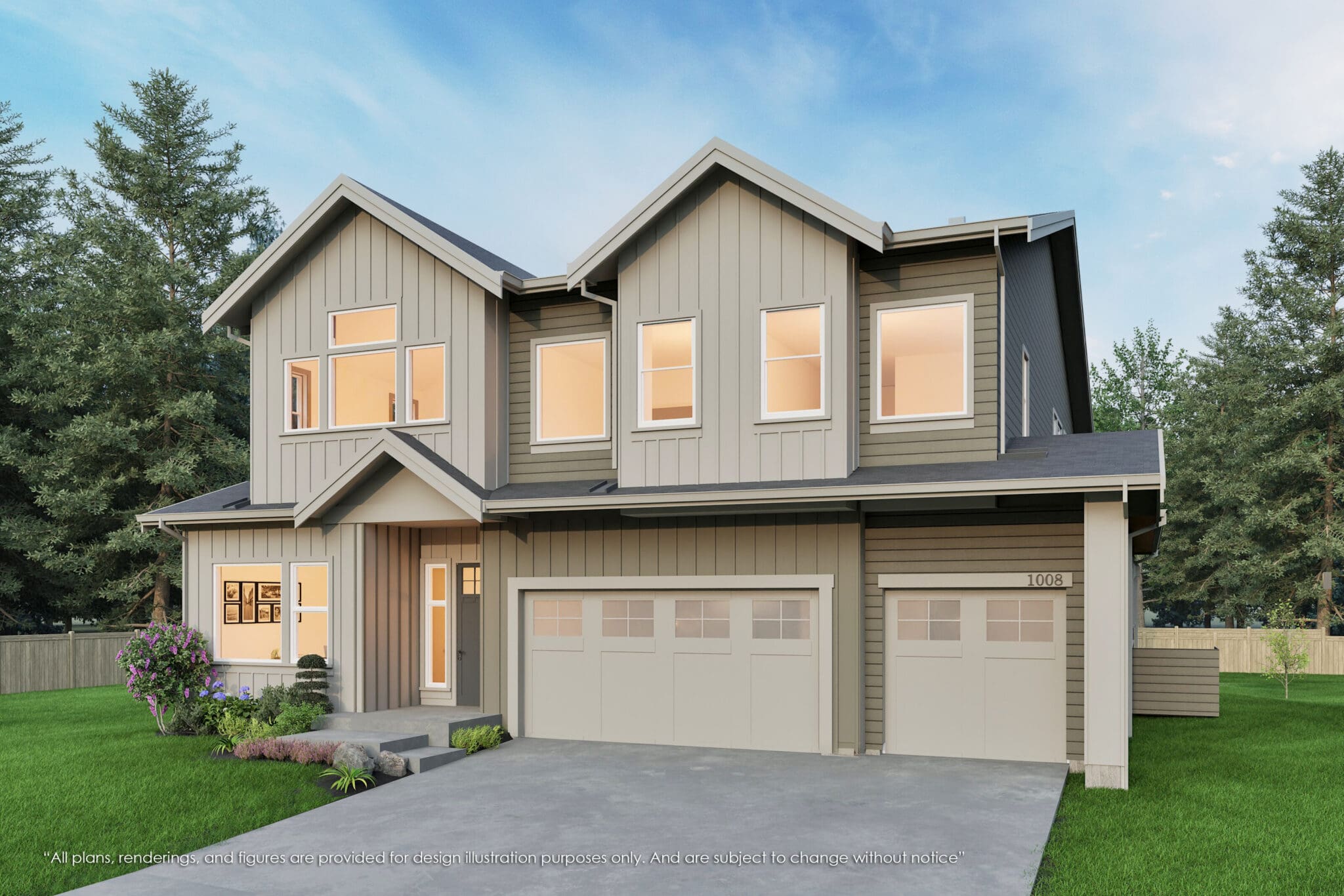 1008 167th Place NE, Bellevue - MN Custom Homes - Rendering 03