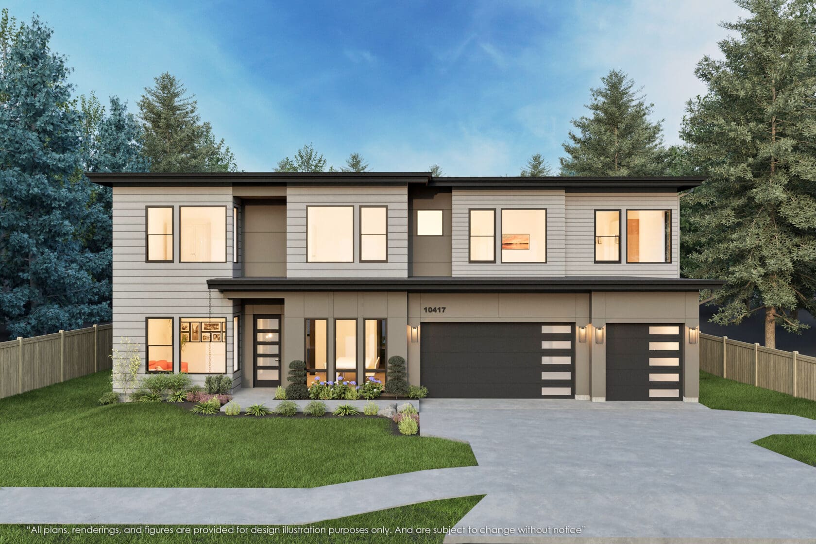 10417 Northeast 112th Street- Kirkland- Rendering 1 - MN Custom Homes