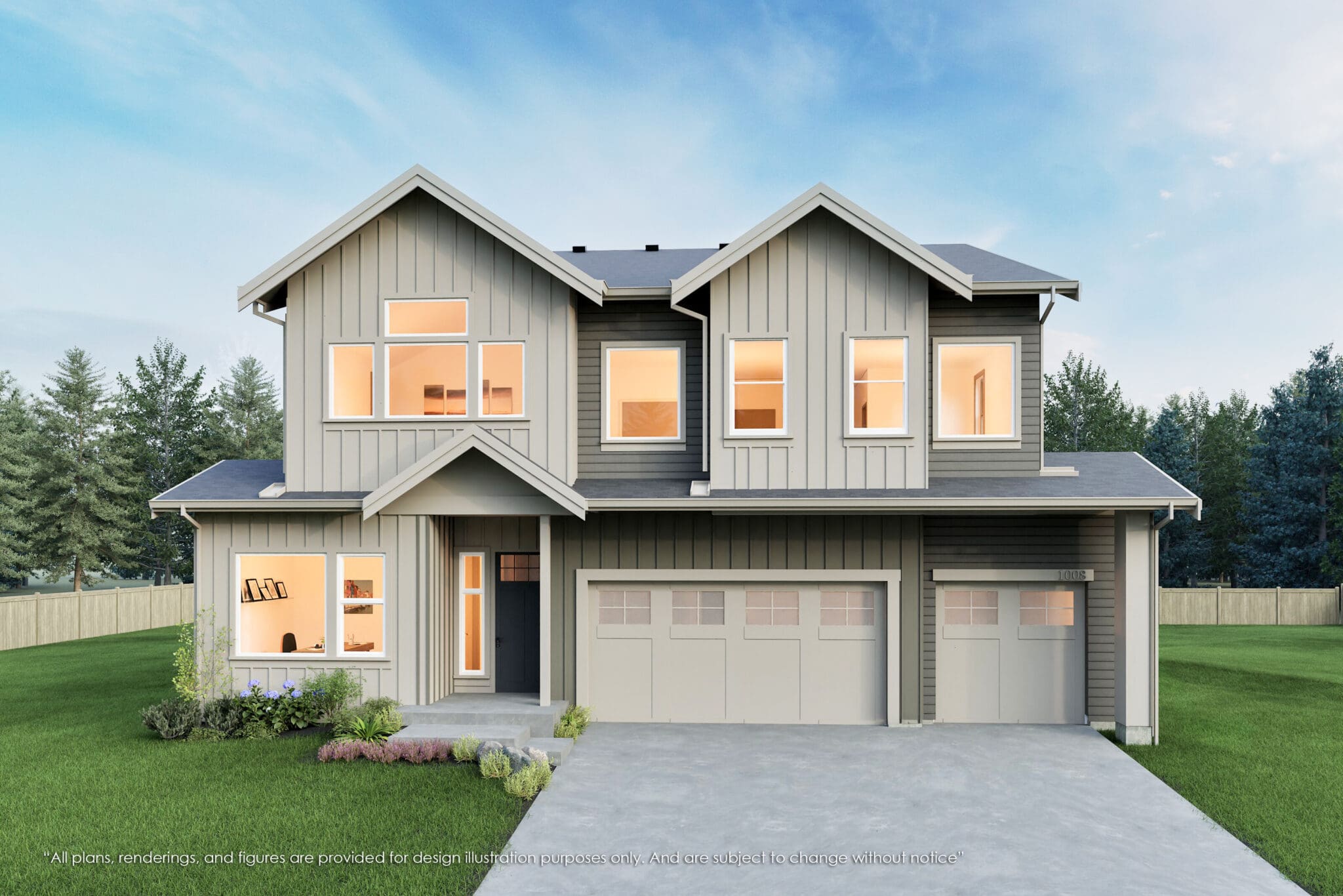 1008 167th Place NE, Bellevue - MN Custom Homes - Rendering - 03