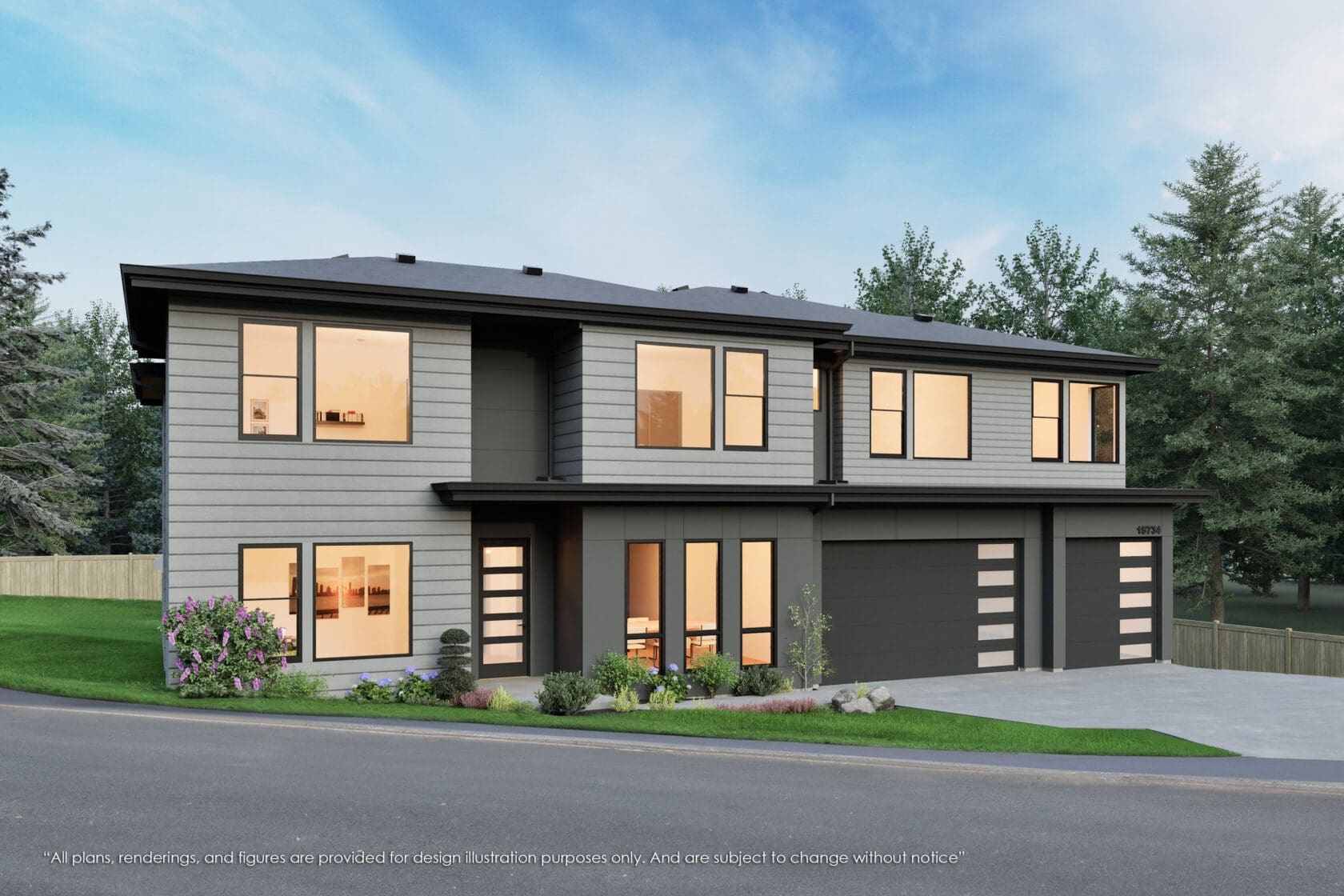 15734 SE 25th St, Bellevue - MN Custom Homes - Rendering 01