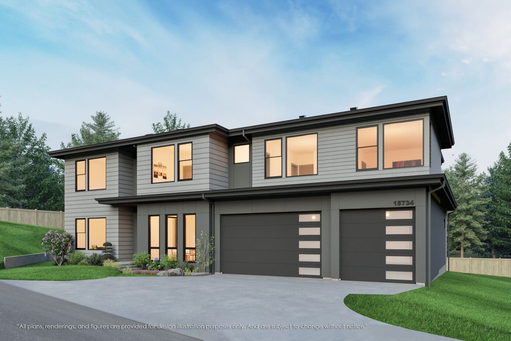 15734 SE 25th St, Bellevue - MN Custom Homes - Rendering 03