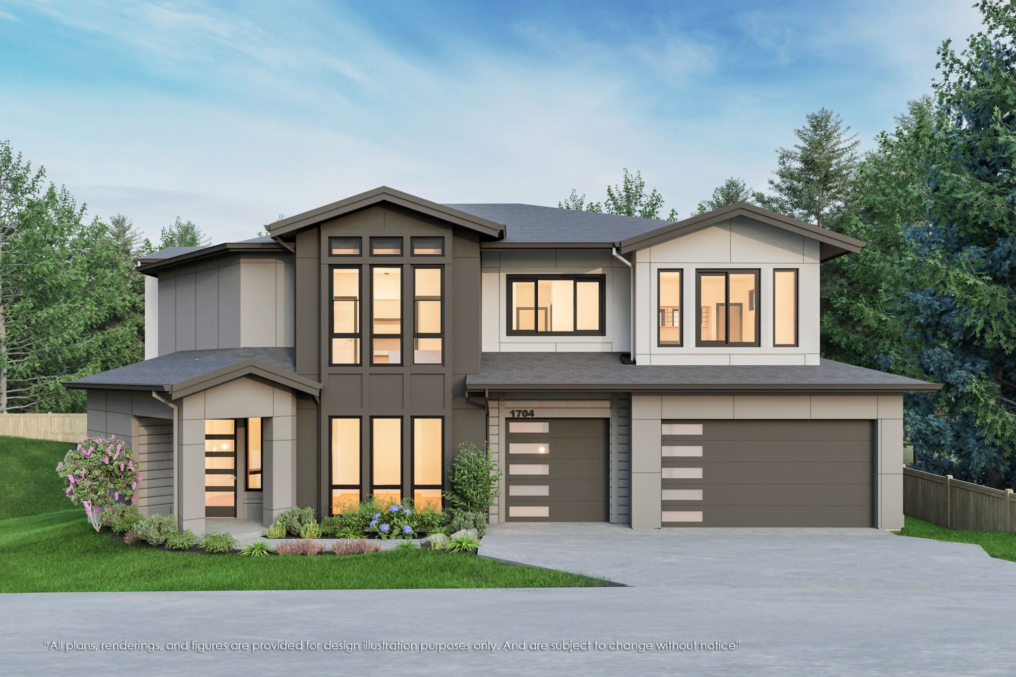 1704 172nd Court NE, Bellevue, WA 98008 - MN Custom Homes - Rendering 01