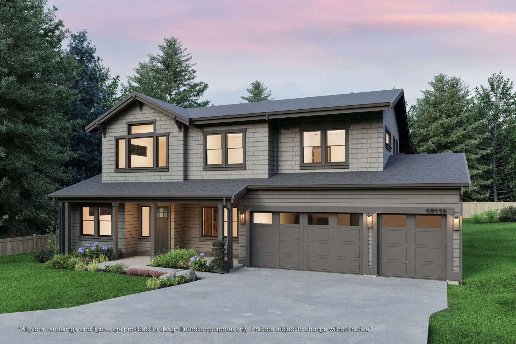 15118 SE 41st Street, Bellevue - MN Custom Homes - Rendering 3