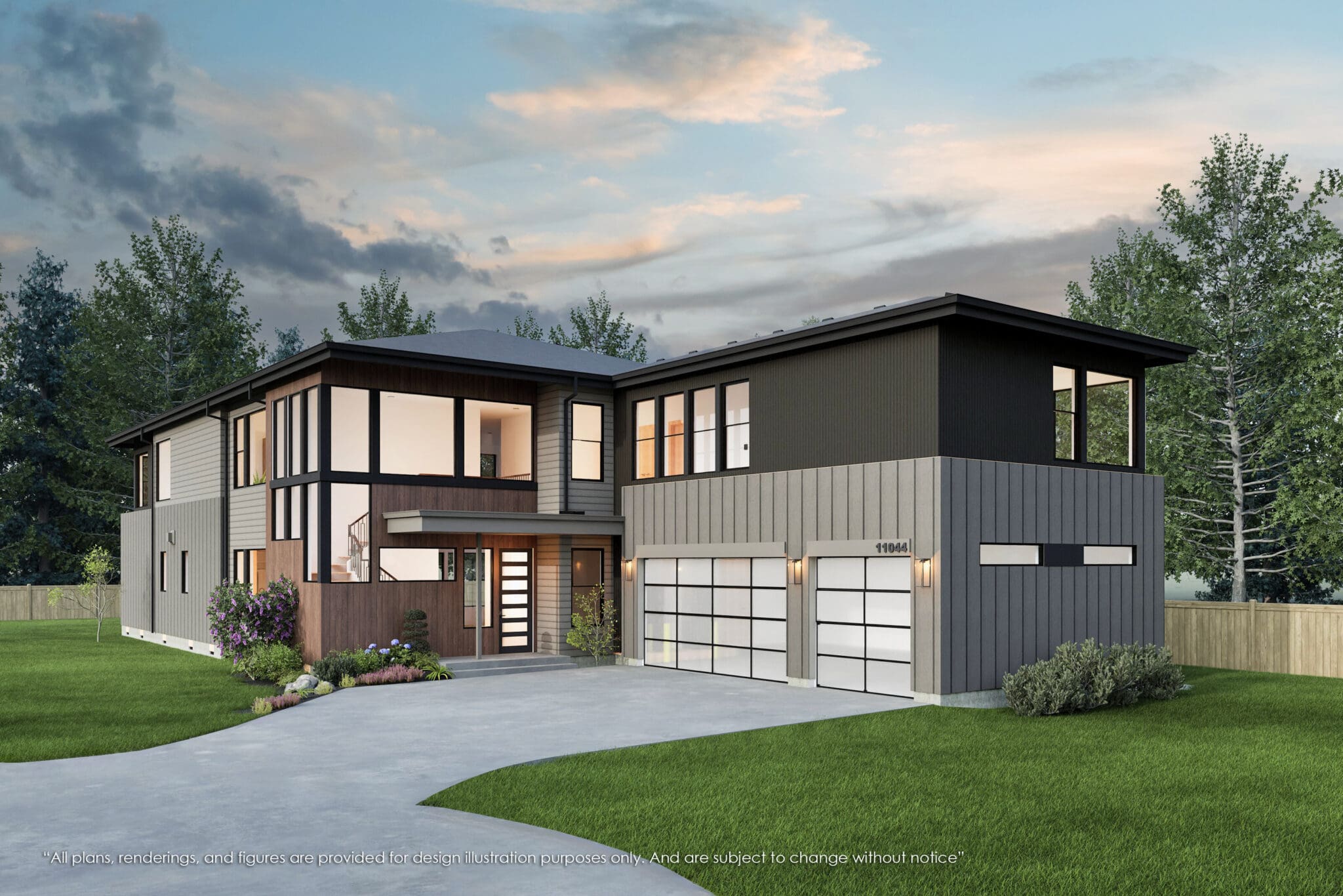 11044 SE 30th Place, Bellevue - MN Custom Homes - Rendering 01